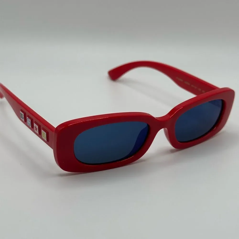NEW DOLCE & GABBANA KIDS Sunglasses DX6006U 308825 Red Dark Grey Mirror Blue